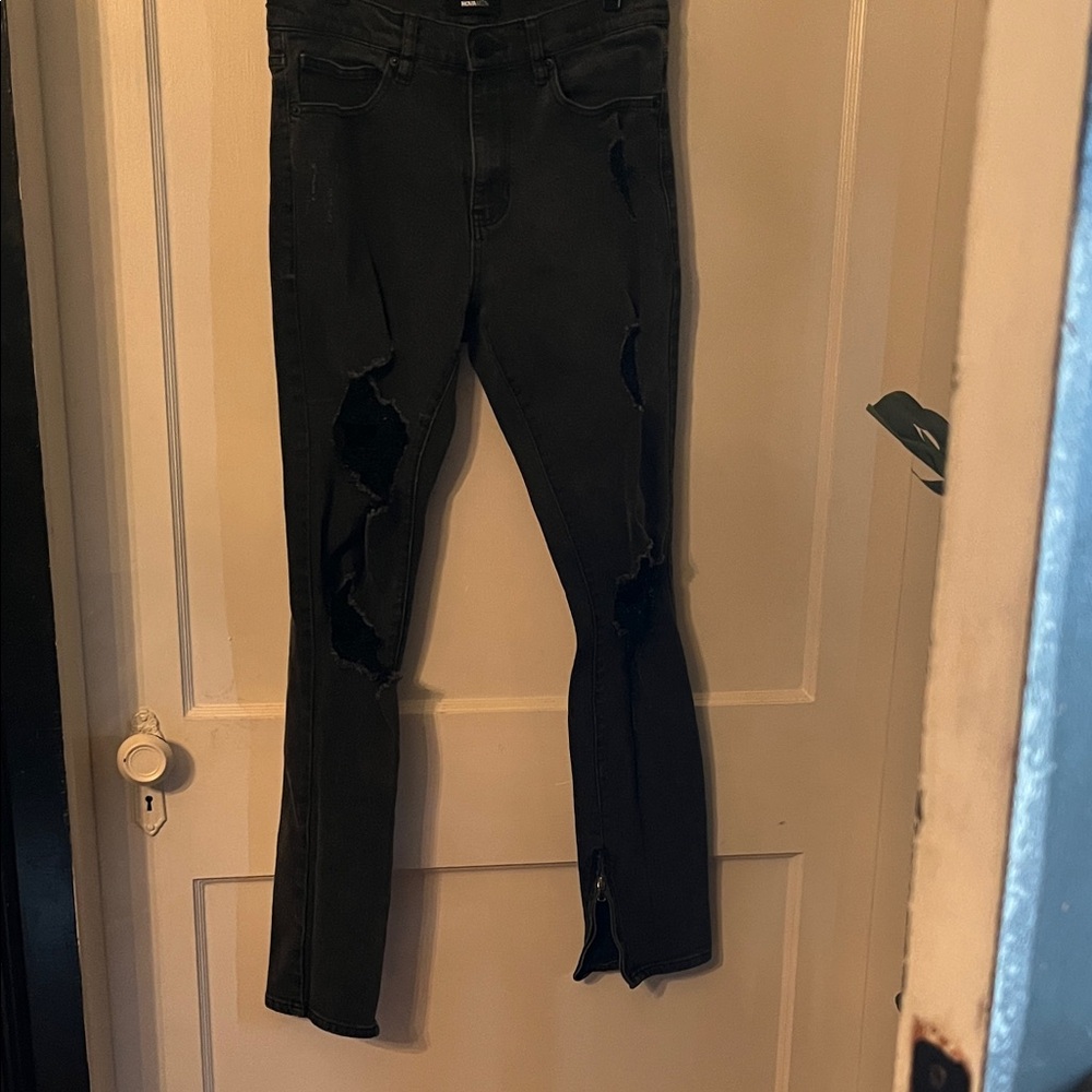 2 pair of Distressed Black Men Fashion Nova Jeans